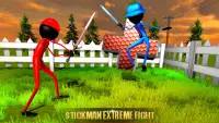 Stickman 닌자 전쟁 극단적 인 싸움 3D Screen Shot 14