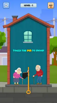 Rescue Granny- Home Pull Pin Puzzle Screen Shot 0