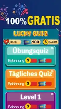 (GERMANY ONLY) LuckyQuiz - Trivia Spiele Screen Shot 1