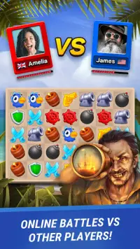 Pirates & Puzzles：Match 3 RPG Screen Shot 2