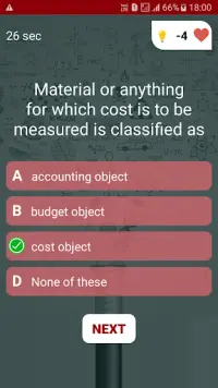 Accounting Quiz Screen Shot 3