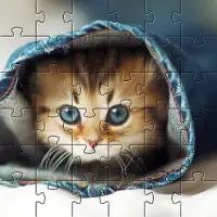 Cute cats app jigsaw puzzles Screen Shot 4