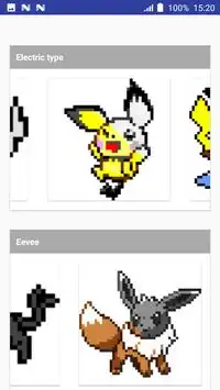 Color by Number Pokemon Pixel Art Screen Shot 7