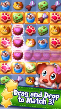 Hungry Pet Mania - Match 3 Gems Game Screen Shot 1