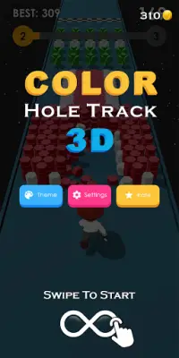 Color Hole Track 3D Circle Ball Free Block Game Screen Shot 0