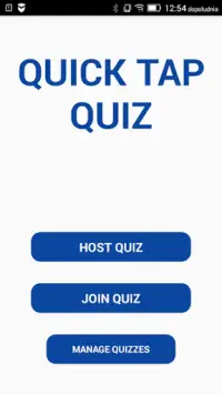 Quick Tap Quiz Screen Shot 0