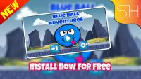 blue ball adventures jungle Screen Shot 0