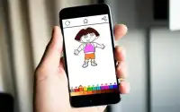 Girls Dora Coloring Screen Shot 6