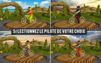 Hors route BMX Vélo Course: Cascades Avenant 3D Screen Shot 10