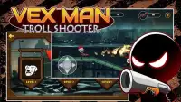 Vexman troll shooter - Stickman run and gun 2 Screen Shot 3