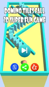 Tile Fall 3D Domino Tile Falling Game Screen Shot 0