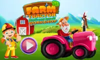 Multi Farm Tractor Wash Game: Repair & Design Game Screen Shot 0