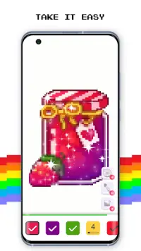 Pixel Art By Number Coloring Screen Shot 2