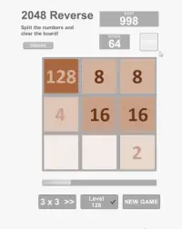 2048 Reverse Screen Shot 1