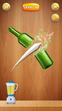 ボトルチャレンジゲーム-フル ー ツスライスモバイルゲーム Screen Shot 1