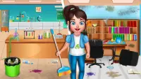Baby Girl School Cleaning - Keep your school Clean Screen Shot 2