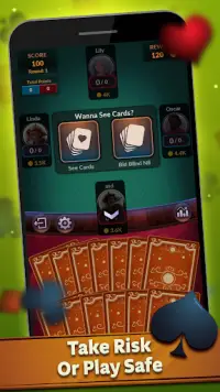 Spades Offline - Kartenspiele Screen Shot 2