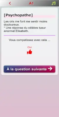 Test de diagnostic psychopathique gratuit Screen Shot 2