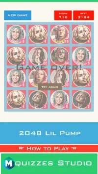 2048 Lil Pump Special Edition Game Screen Shot 4