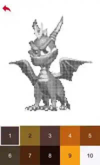 Video Game Characters Color by Number - Pixel Art Screen Shot 2