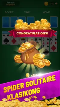 Spider Solitaire Screen Shot 1