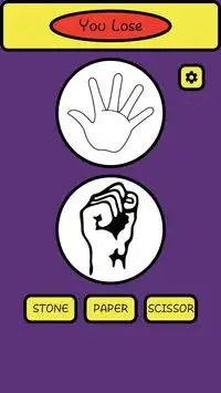 Stone Paper Scissor Game Screen Shot 2