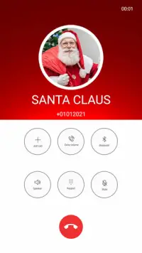 Call from Santa Claus + video call  Simulation Screen Shot 3