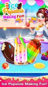 Unicorn Ice Cream Pop & Popsicles-Ice Cream Games Screen Shot 0