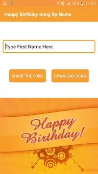 happy birthday song by name Screen Shot 1