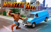 Incredible Monster Anti Terrorist City Battle Hero Screen Shot 0