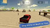 Valet pantai pantai parkir mobil simulator game 3d Screen Shot 3