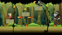 curious monkey banana :jungle shooter Screen Shot 1