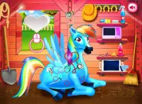 Prinzessin Regenbogen Pony Spiel Screen Shot 3