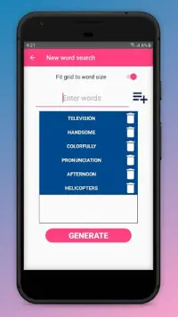 English Word Search Maker Screen Shot 4