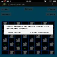 Chess Queen and Knight Problem Screen Shot 5