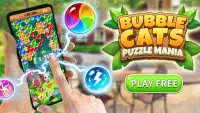 Bubble Cats Shooter POP : Puzzle Mania Screen Shot 2