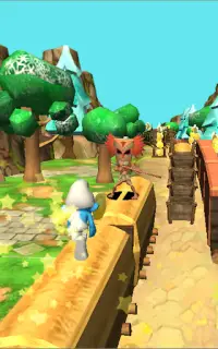 Subway Smurf Dash - Jungle Run Adventure Screen Shot 1