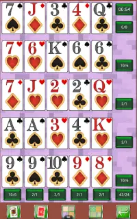 Poker Solitaire card game. Screen Shot 8