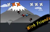 Jumping Ninja Fight : Two Player Game Screen Shot 1