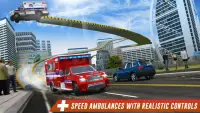 Ambulance Atap Jumping: Stunts Mustahil Screen Shot 5