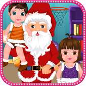 Mädchen Weihnachtsmann-Spiele