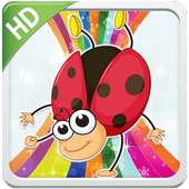 Libro juego colorear,Ladybug