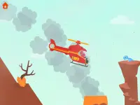 공룡 헬리콥터 - 아동용 공중 구조 게임 Screen Shot 10
