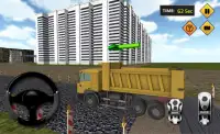 kamyon simülatör: inşaat Screen Shot 4