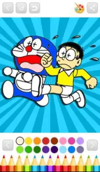 Superhero Nobita Coloring Book Screen Shot 2
