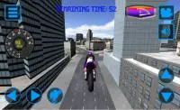 motorbike driving 3D city Screen Shot 6