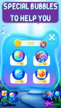 Bắn bong bóng đại dương: Trò chơi giải đố miễn phí Screen Shot 2