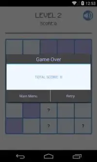 Memory Test Game Screen Shot 4