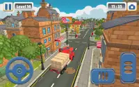 Cargo Truck Free Game: Toon Mega City Simulator 3D Screen Shot 0