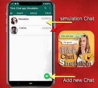 trick chat app simulation, true Screen Shot 1